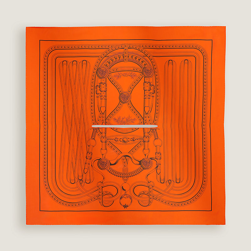 Grand Tralala double face dossard scarf | Hermès Canada